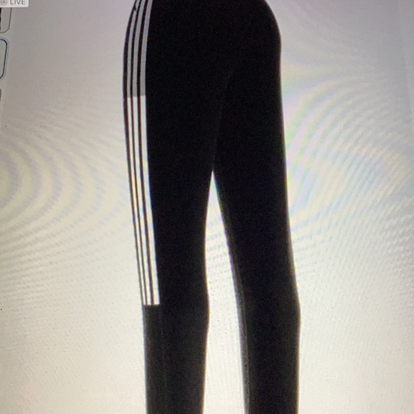 Adidas. Adidas women’s track pants. Workout bottoms. Small. Worn once or twice. - Picture 2 of 7